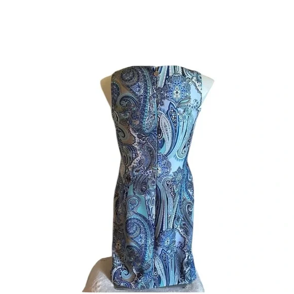NEW Tommy Hilfiger women’s paisley bodycon dress - size 8 - Picture 3 of 5